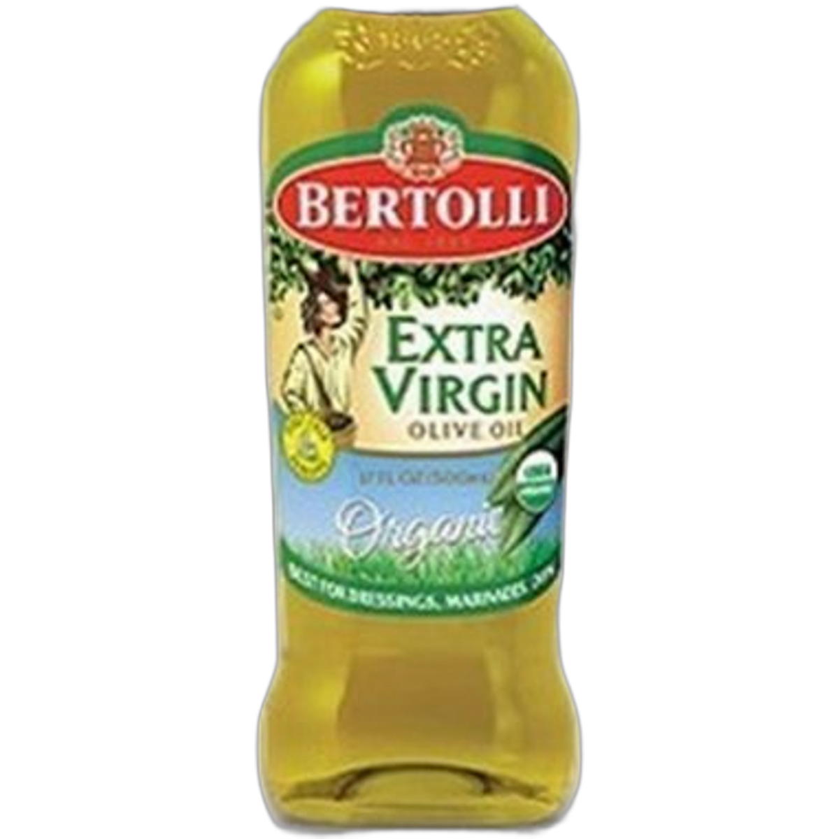 Bertolli Organic Extra Virgin Olive Oil 17oz / 500ml Bottle (Pack of 3)