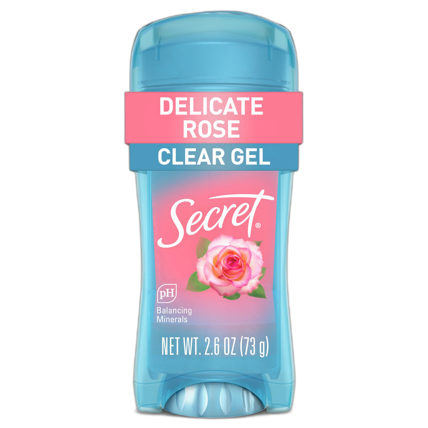 Secret Fresh Antiperspirant Deodorant for Women, 72hr Breathable Sweat & Odor Protection, Instant Freshness & Gentle, PH Balancing Minerals, Clear Gel, Delicate Rose Scent, 2.6 oz