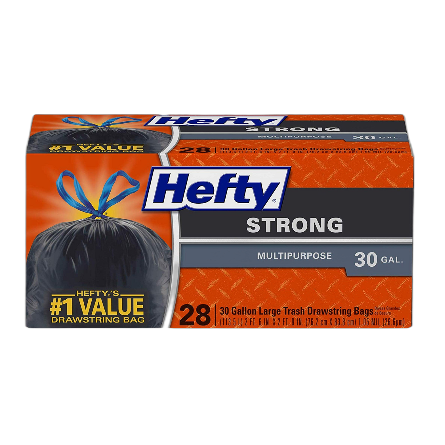 Hefty Strong Large Multipurpose Trash Bags -, 30 Gallon, 28 Count