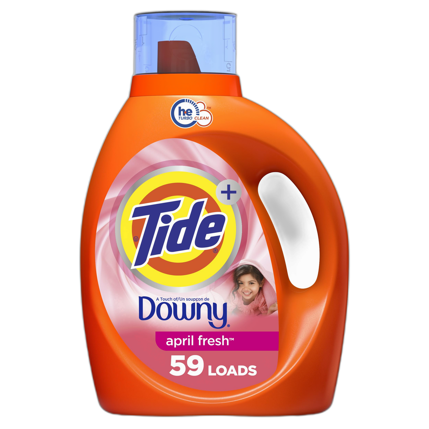 Tide with Downy Liquid Laundry Detergent Soap, High Efficiency (HE), April Fresh Scent, 84 Fl Oz, 59 Loads (Packaging May Vary)
