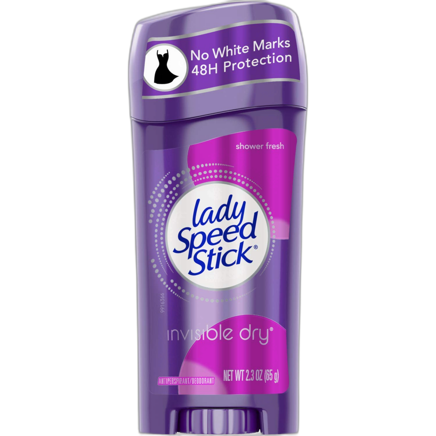 Lady Speed Stick Invisible Dry, Shower Fresh, 2.3 Ounces each (Pack of 4)