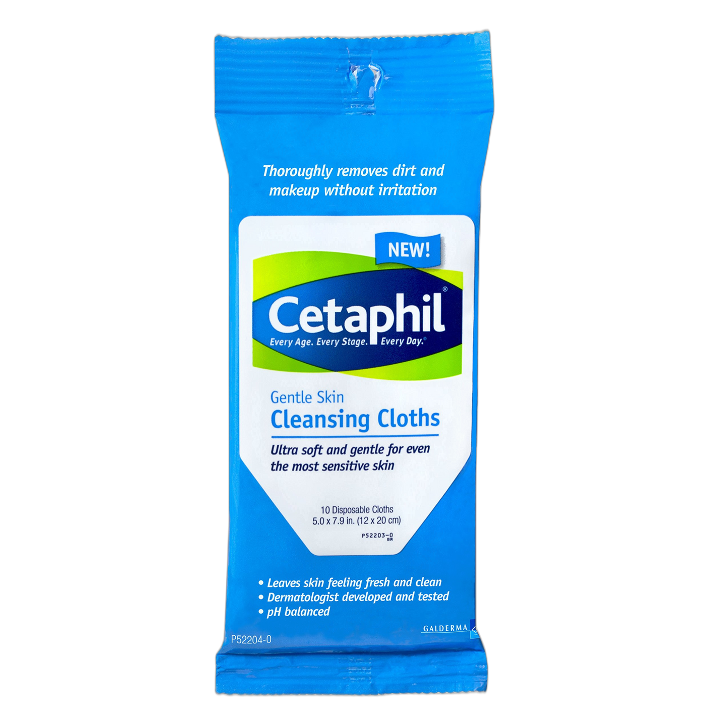 Cetaphil Gentle Cleansing Cloth, 10 Count (Pack of 1)