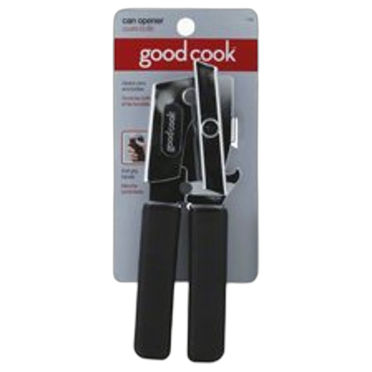 GoodCook Heavy Duty Can Opener - Stainless Steel, Black