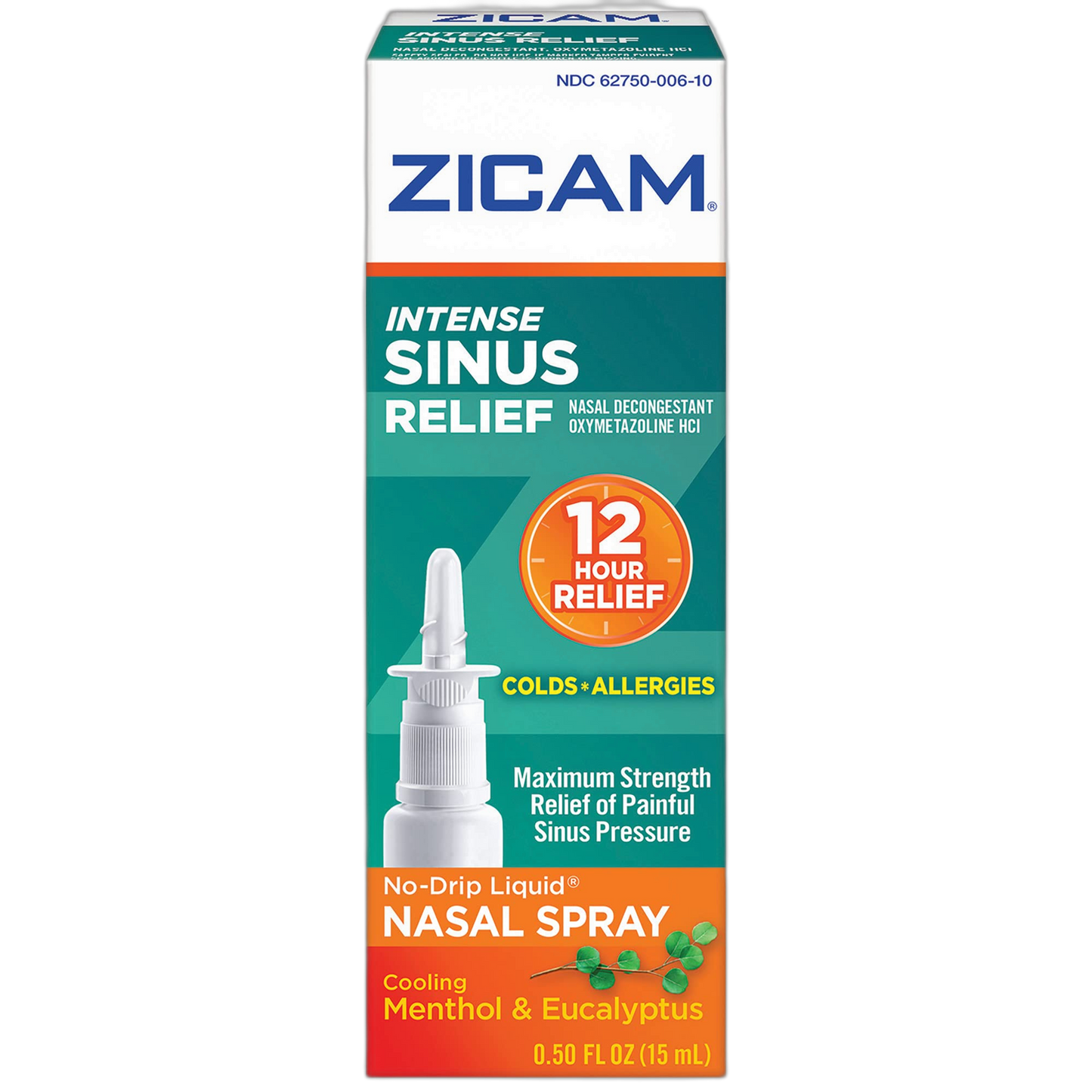 Zicam Intense Sinus Relief Liquid Nasal Gel 0.50 oz (Pack of 12)
