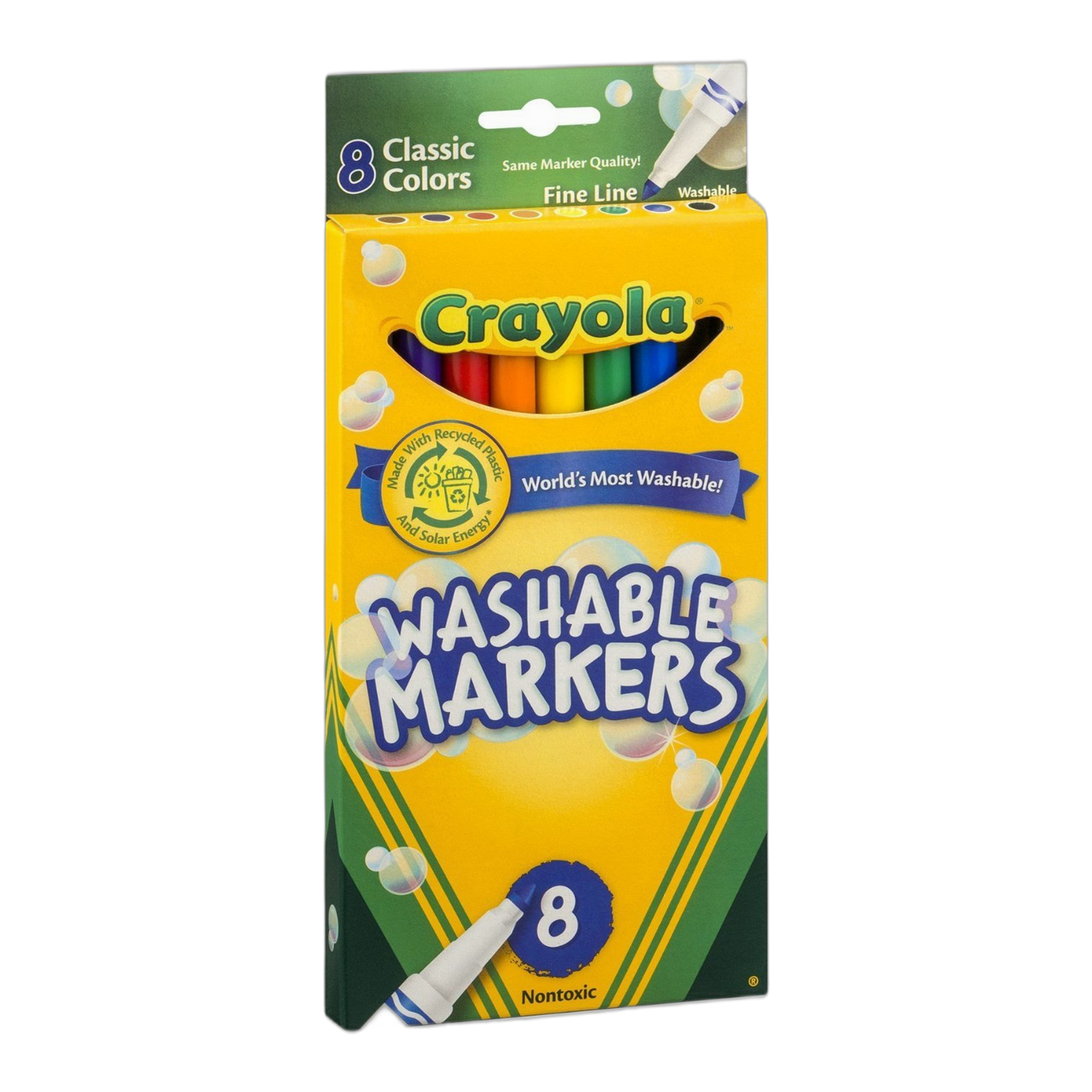 Crayola Classic Fine Line Washable Marker, 8 per Pack 24 Packs per case