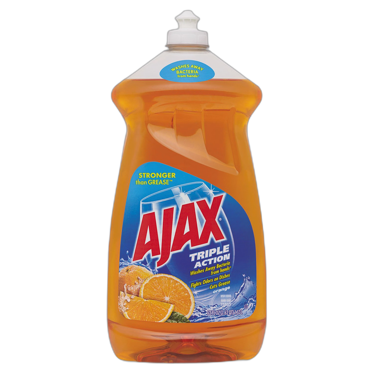 Ajax 49860 Ultra Triple Action Dish Liquid, Orange Scent, 52 oz. Bottle