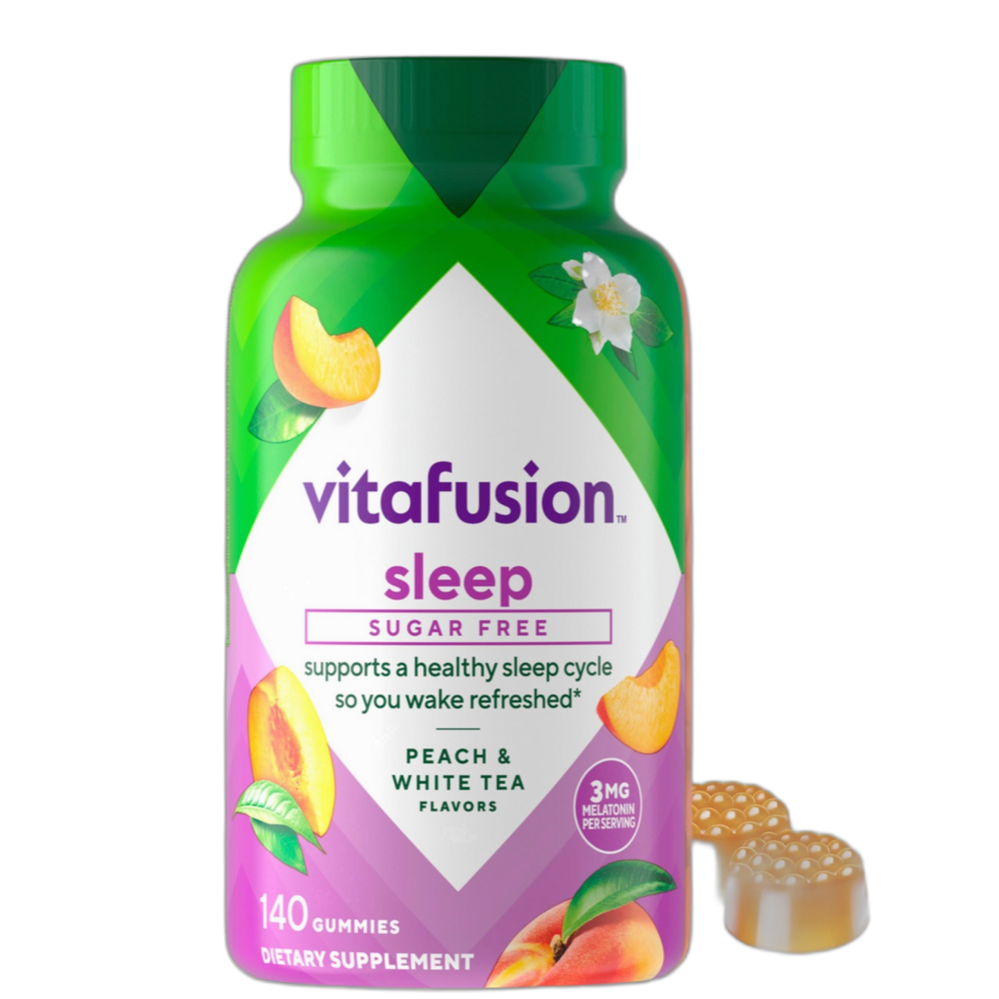 Vitafusion Melatonin Gummy Vitamins, 140 Count (Pack of 1)