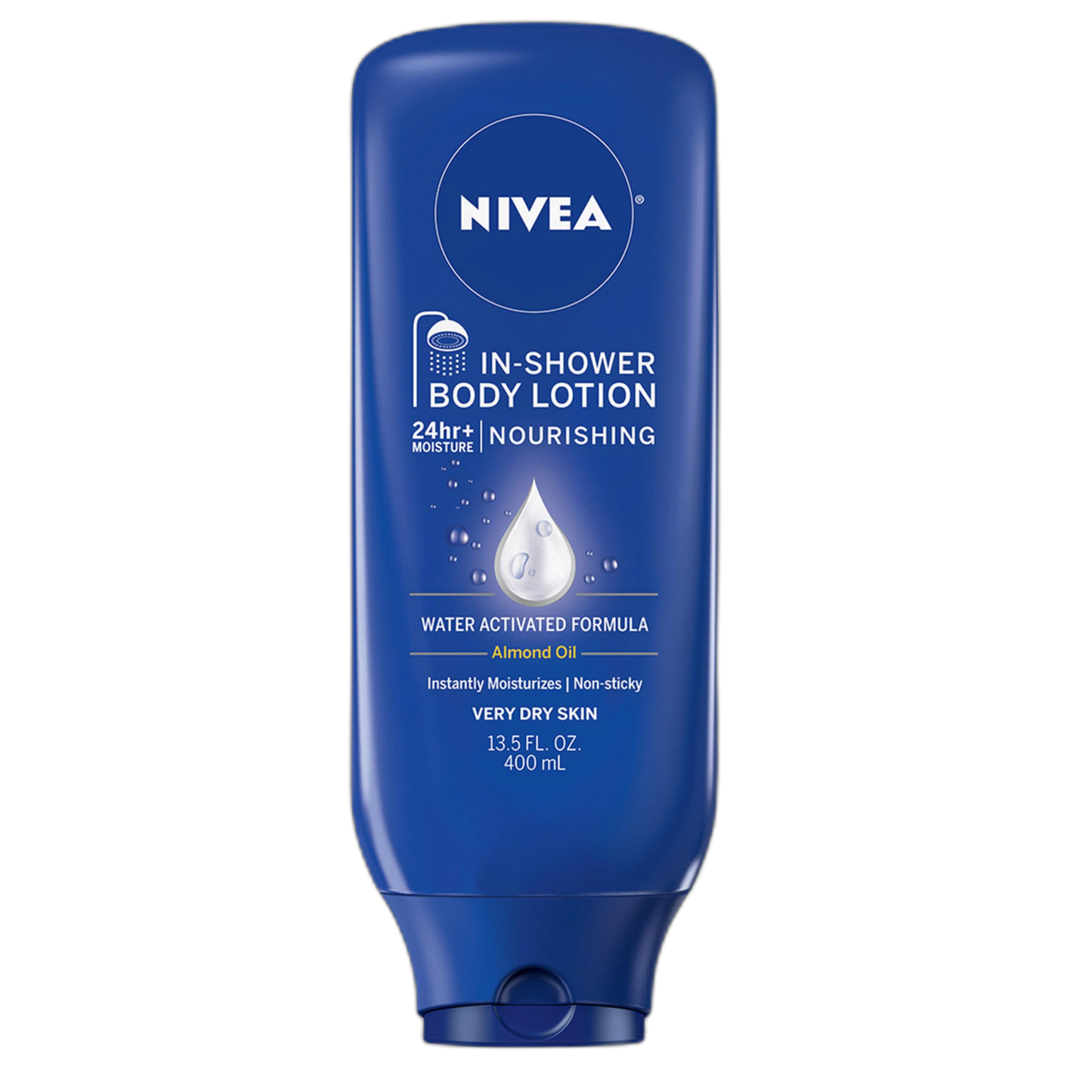 NIVEA Nourishing In Shower Lotion, Body Lotion for Dry Skin, 13.5 Fl Oz Bottle