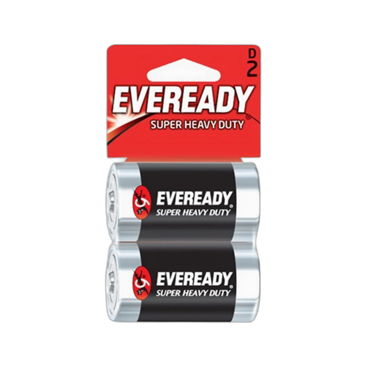 Eveready Super Heavy Duty D 1.5V Batteries - 2PACK