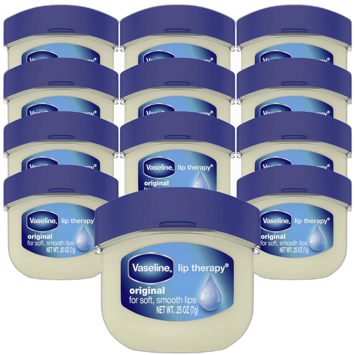 Vaseline Lip Therapy Original, .25 oz (Pack of 12)