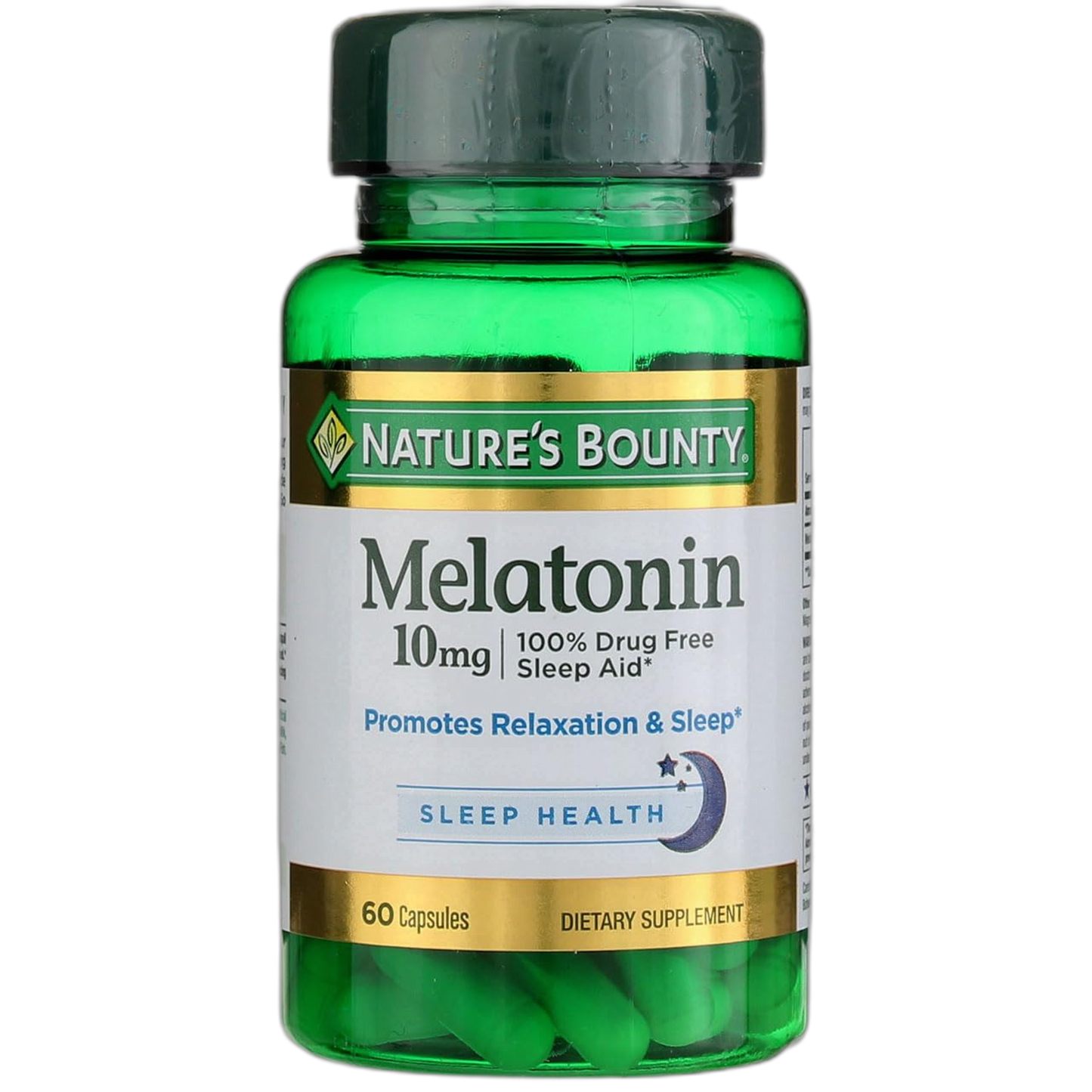 Nature's Bounty Melatonin 10mg Capsules, 60 Count (Pack of 4)