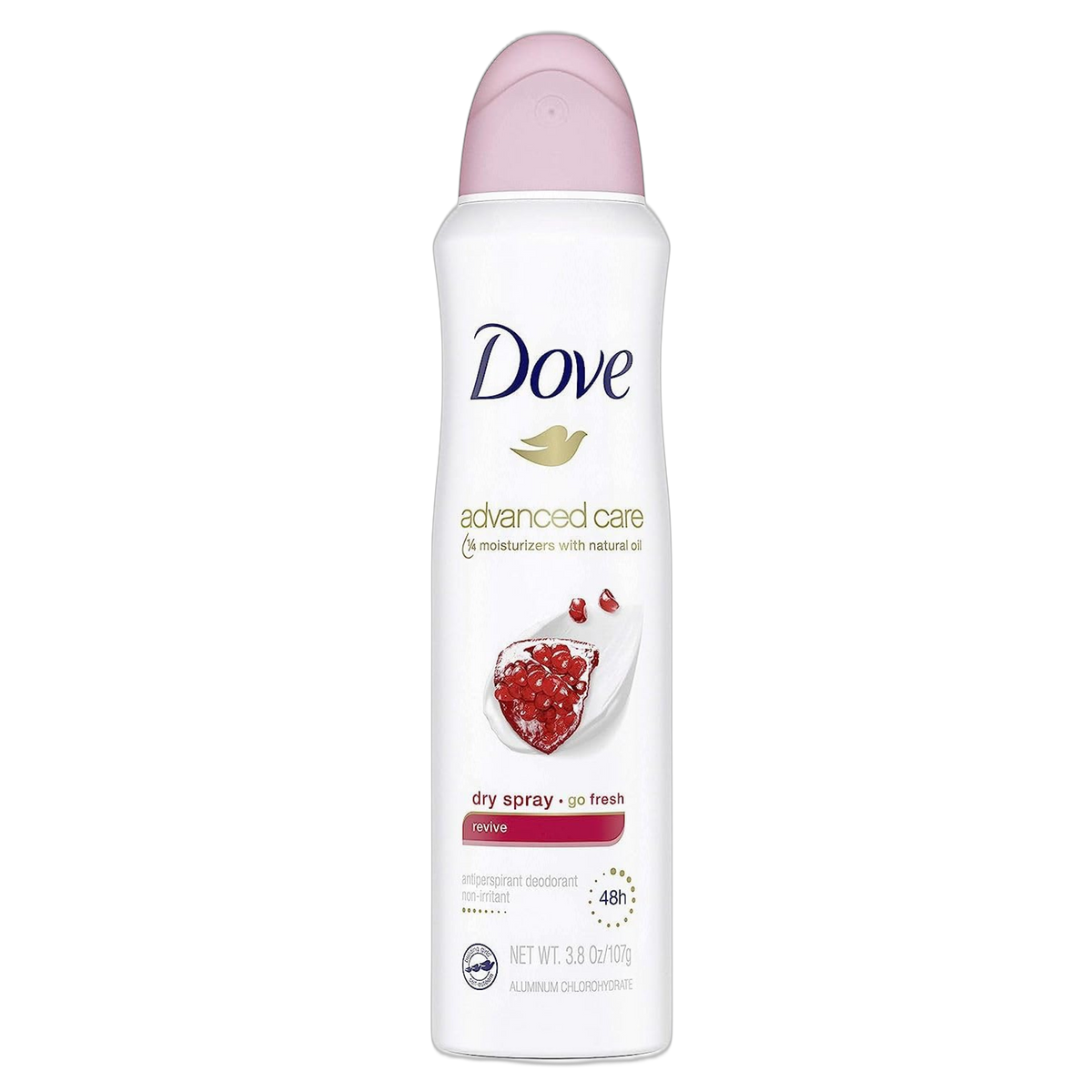 Dove Deodorant 3.8 Ounce Dry Spray Revive Anti-Perspirant (113ml) (2 Pack)
