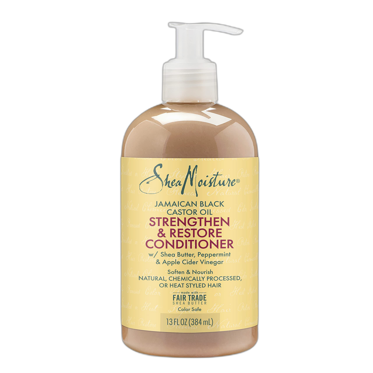 SheaMoisture Conditioner 100% Pure Jamaican Black Castor Oil to Intensely Smooth and Nourish Hair with Shea Butter, Peppermint and Apple Cider Vinegar 13 oz