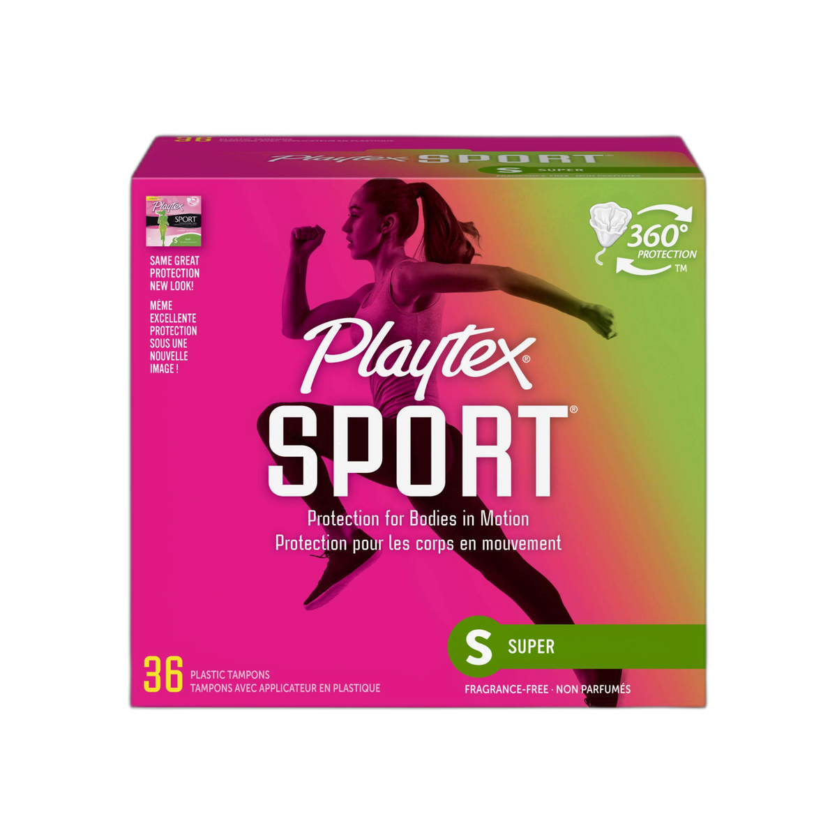 Playtex Super Absorbency Sport Tampons, Unscented, 36 Count