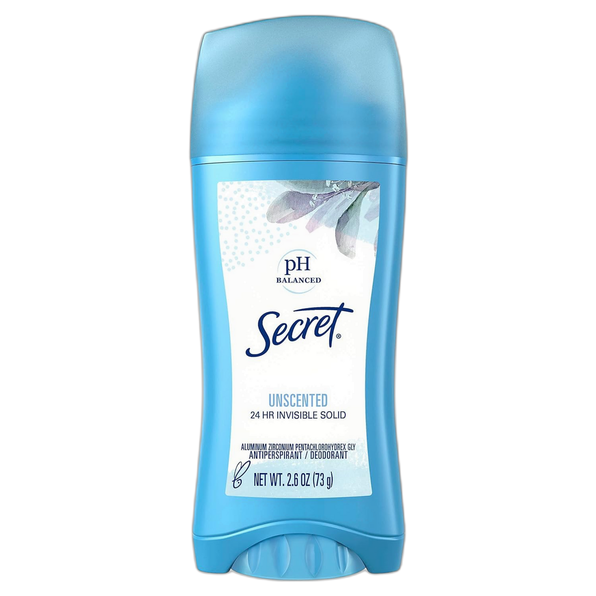 Secret Invisible Solid Antiperspirant Deodorant, Unscented - 2.6 oz - 2 pk by Secret