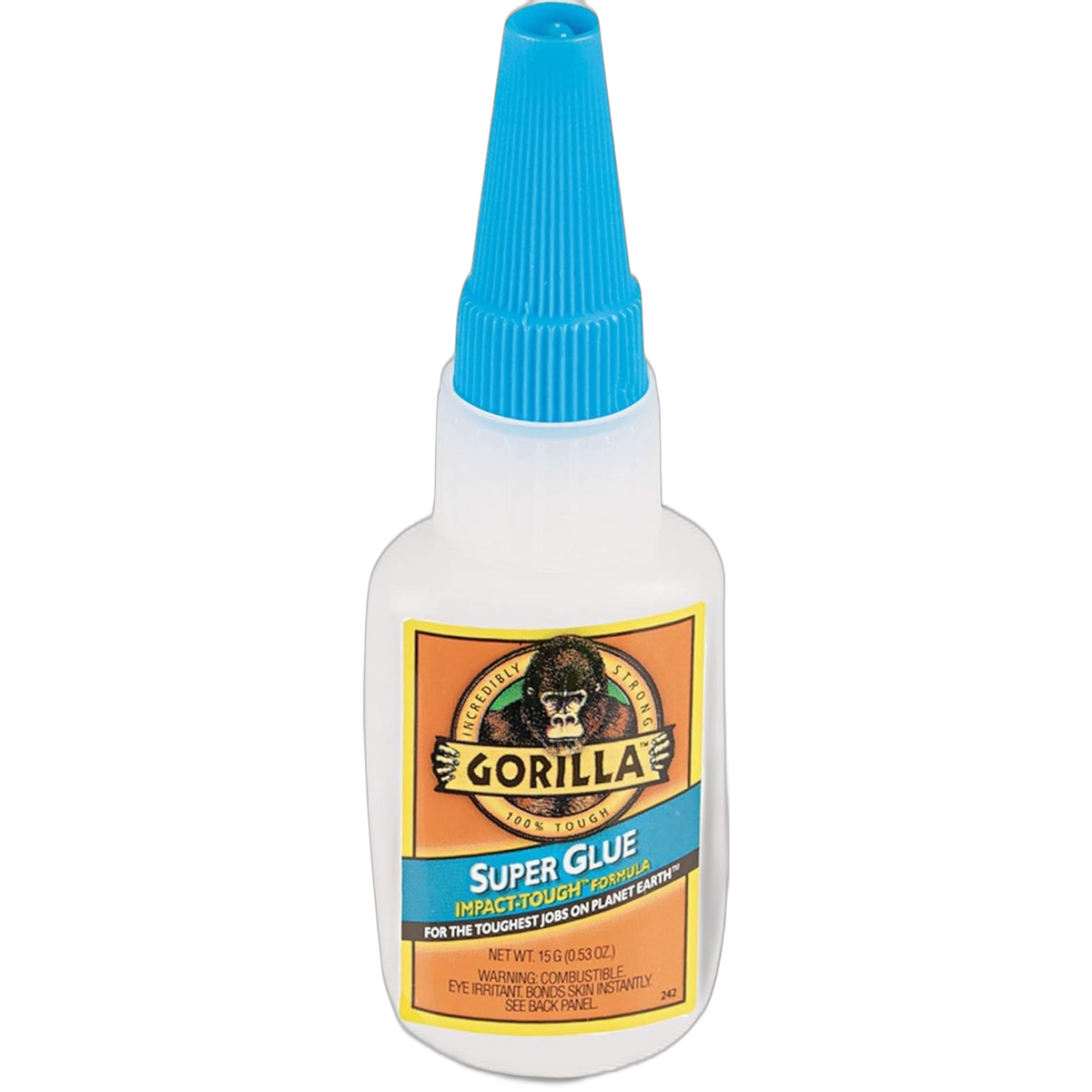 Gorilla Super Glue 15 Gram, Clear, (Pack of 5)