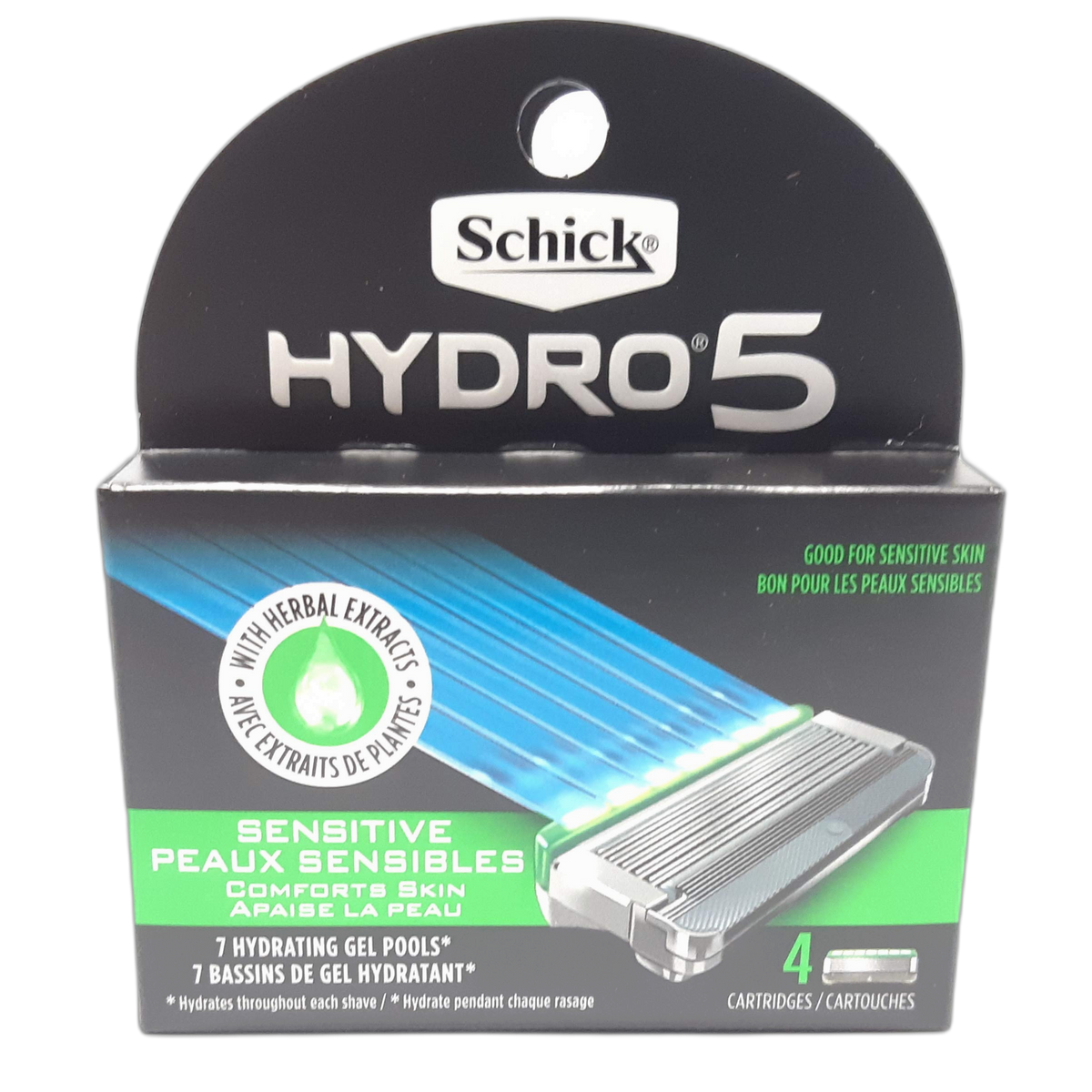 SCHICK HYDRO 5 4CT REFILL SENSITIVE - Pack of 3
