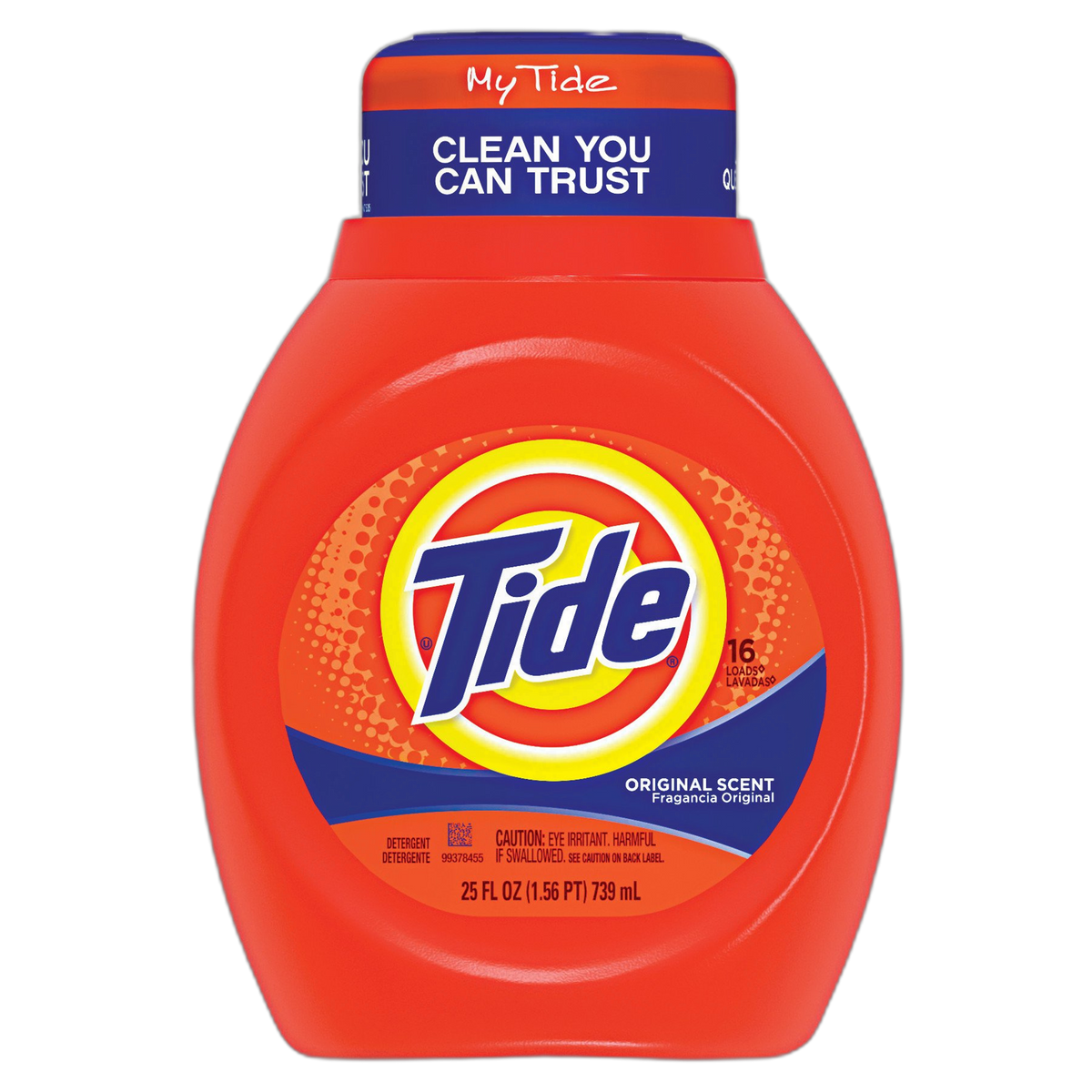 Tide 13875CT Liquid Laundry Detergent, Original, 25oz Bottle (Case of 6)