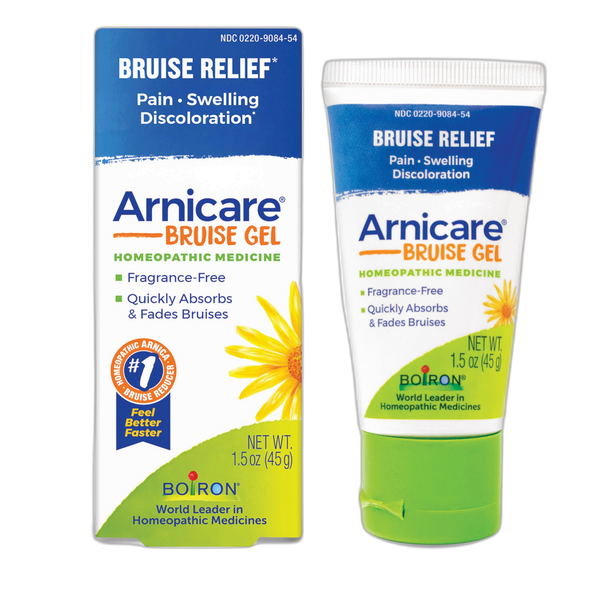 Boiron Arnicare Bruise Gel for Relief of Pain, Inflammation or Swelling, Soreness, and Discoloration - Non-greasy and Fragrance-Free - 1.5 oz