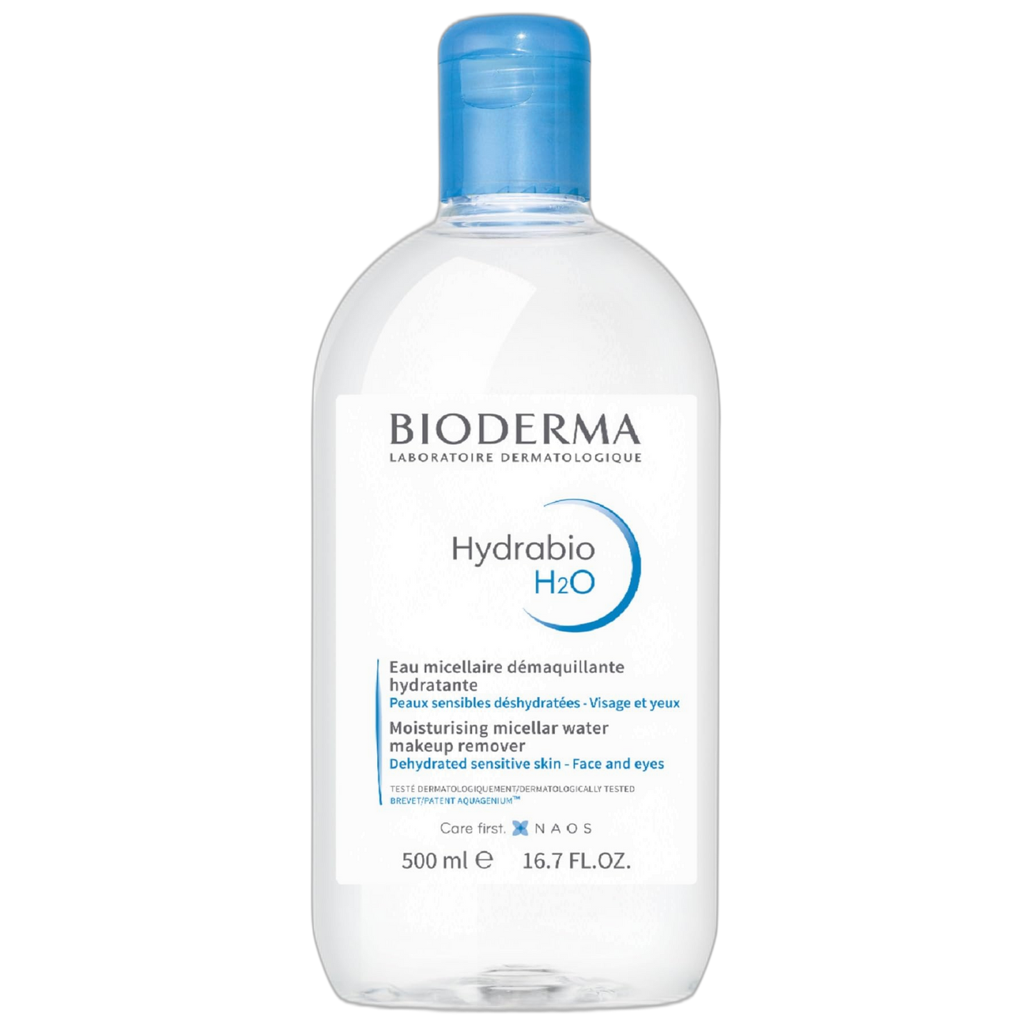 Bioderma - Hydrabio H2O - Micellar Water - Cleansing and Make-Up Removing - for Dehydrated Sensitive Skin , 16.91 Fl Oz (Pack of 1)