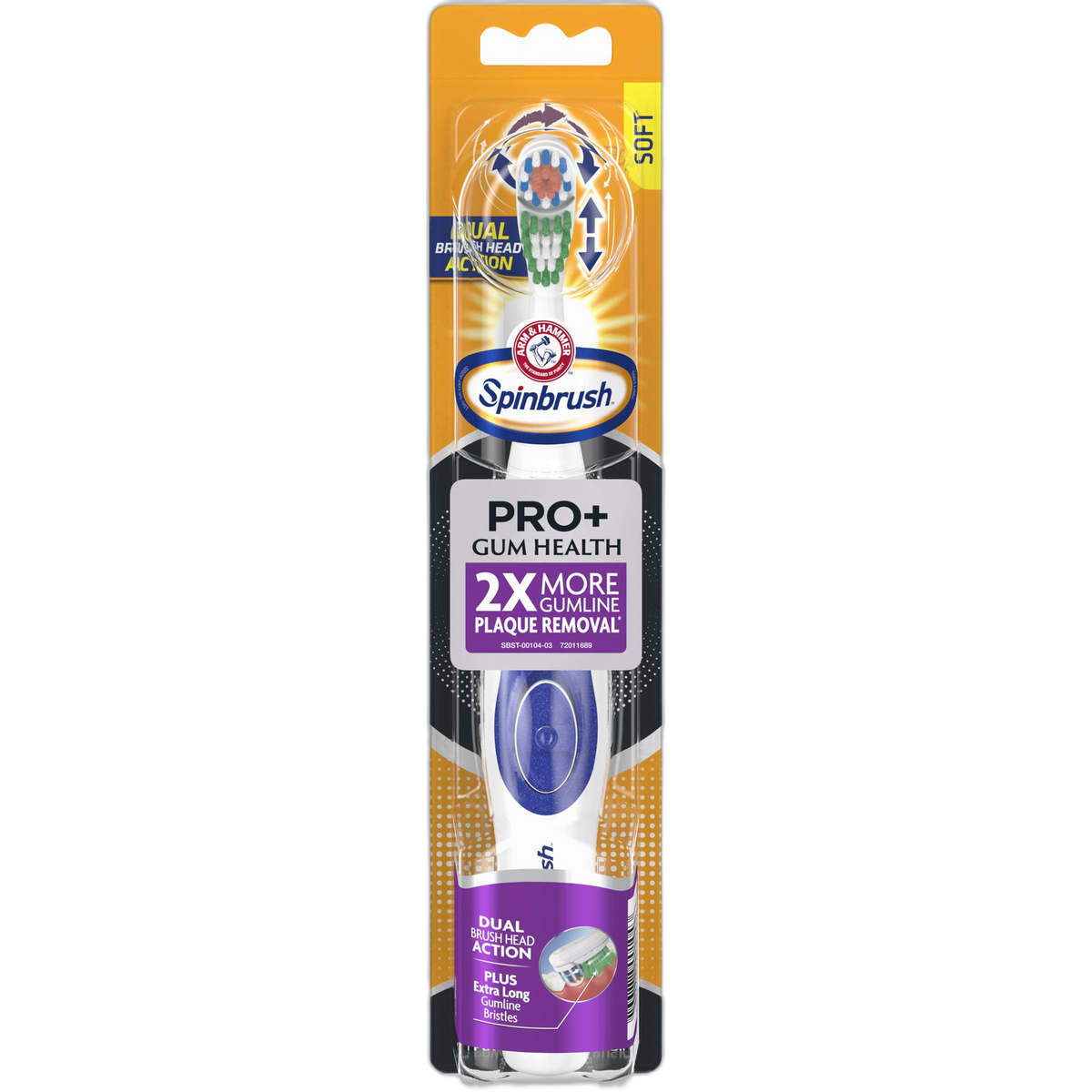 Spinbrush PRO+ Gum Health Powered Toothbrush, 1 count