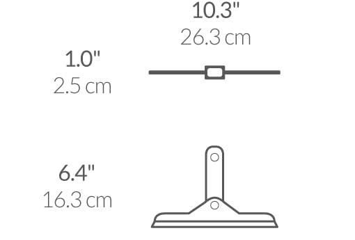 simplehuman Foldaway Squeegee, Stainless Steel