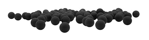 T4E Premium Rubber Ball Ammo for Paintball Guns, Black, .43 Caliber, 430 Count