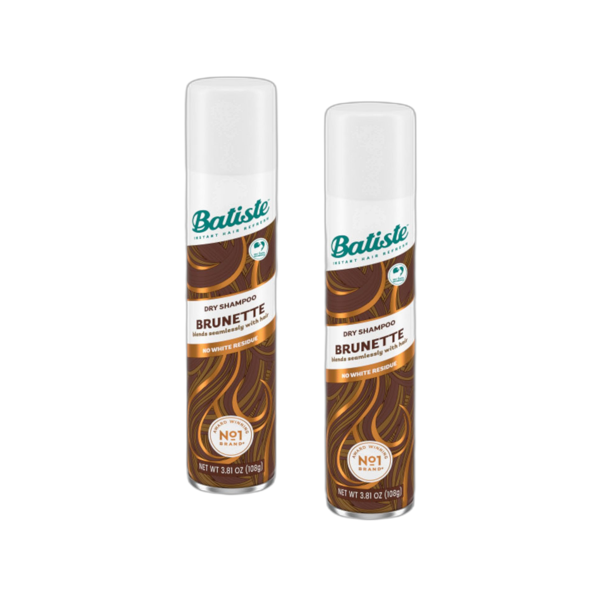 Batiste, Dry Shampoo, Brunette, 3.81 oz. (2 Pack)