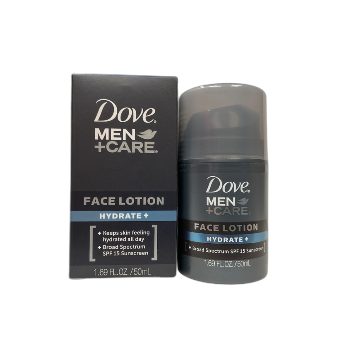 Dove Men+Care Hydrate + SPF 15 Sunscreen Face Lotion - 1.69 Oz (Pack of 3)