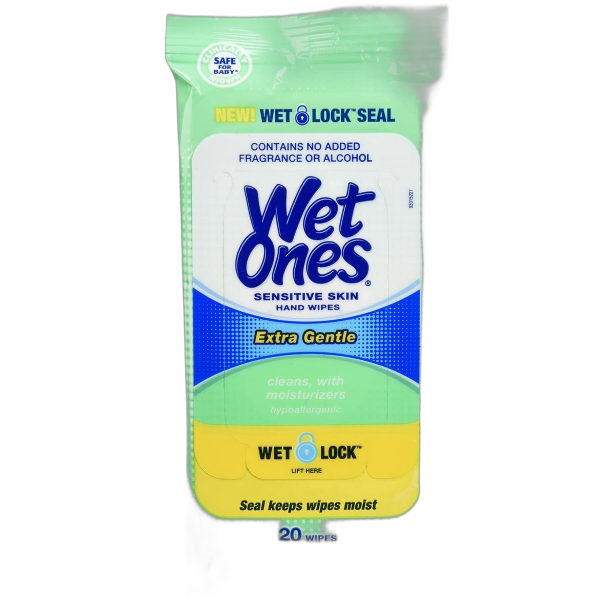 Wet Ones Hand Wipes Extra Gentle for Sensitive Skin, 20 Count