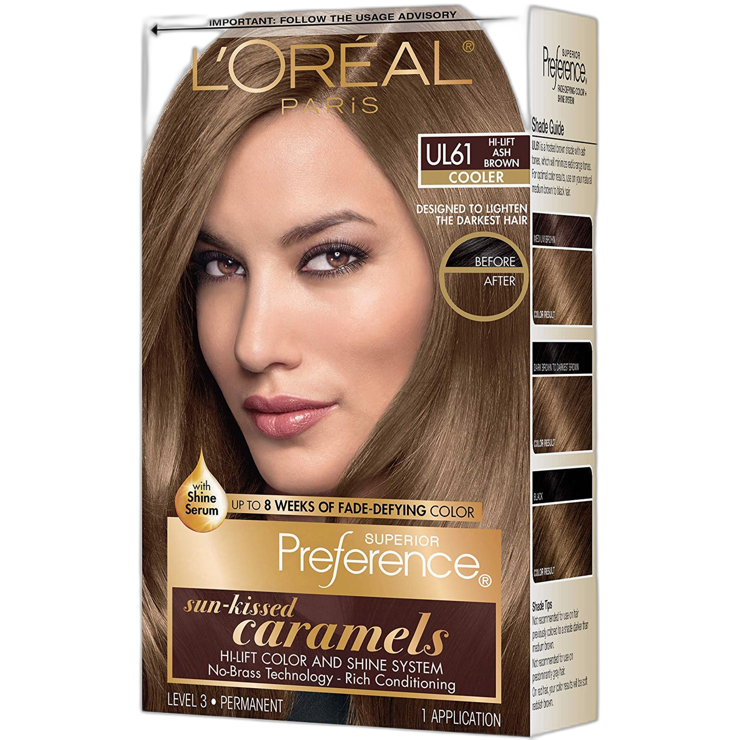 L'Oreal Superior Preference UL61 Ultra Light Ash Brown (Cooler) 1 Each (Pack of 3)