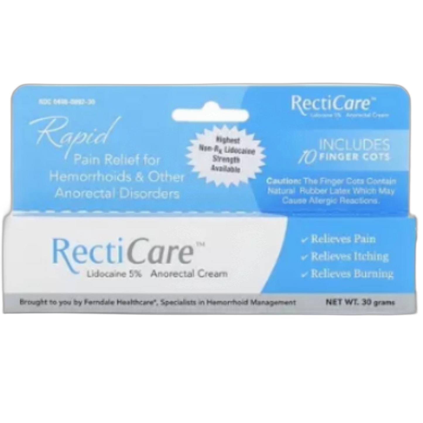 RectiCare Anorectal Cream 1 oz (30g) (Pack of 5)