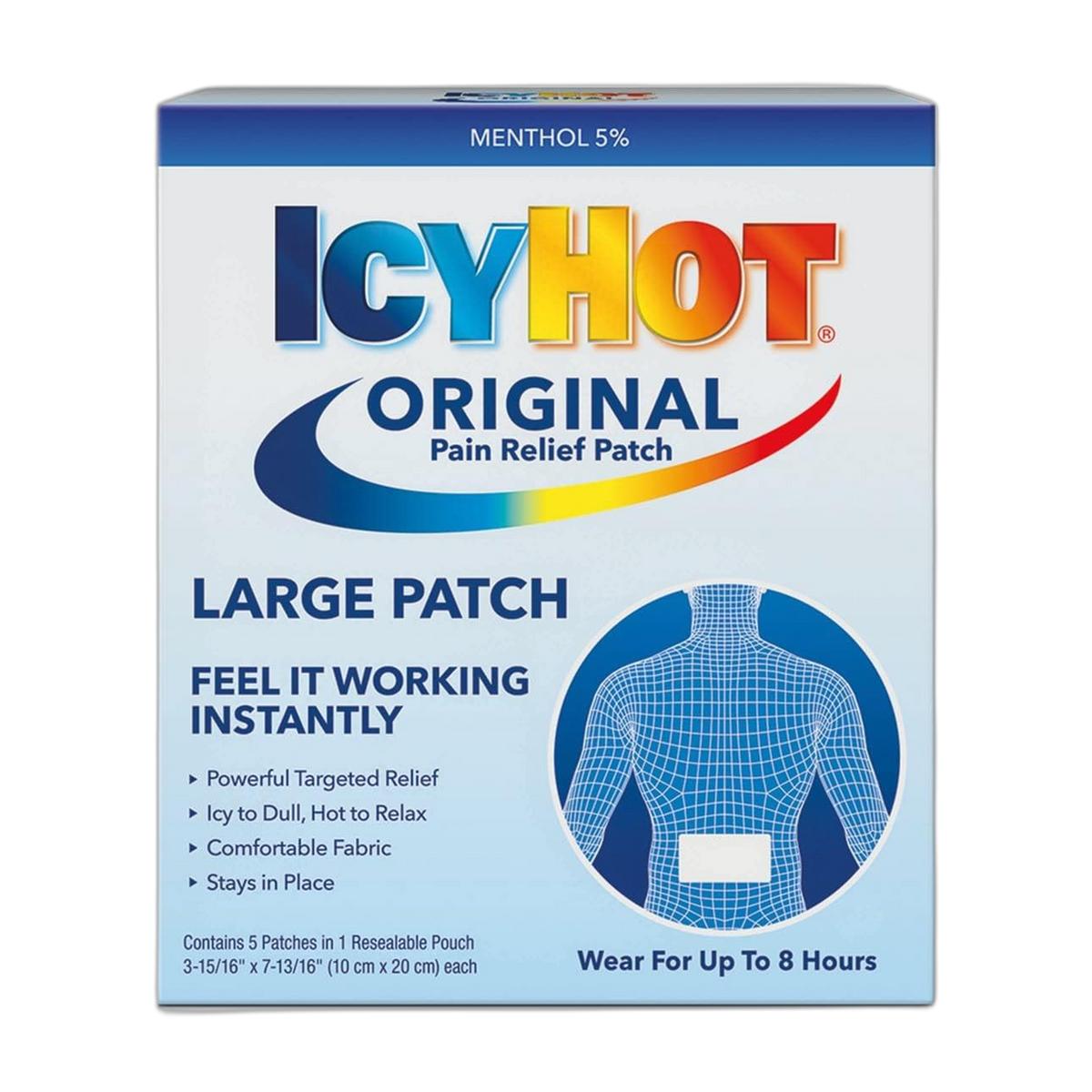 Icy Hot Extra Strength Medicated Patch Large, 5 Count