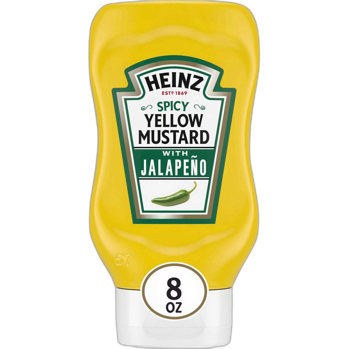 Heinz Spicy Yellow Mustard with Jalapeno (8 oz Bottle)
