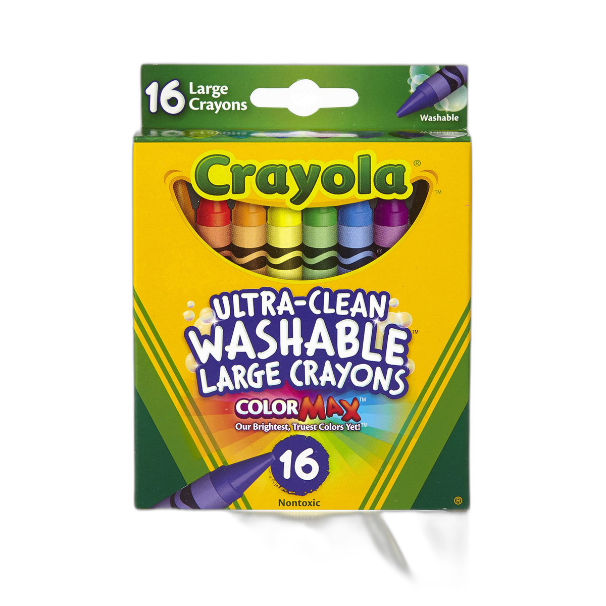 Crayola Washable Crayons, Large, 16 Count