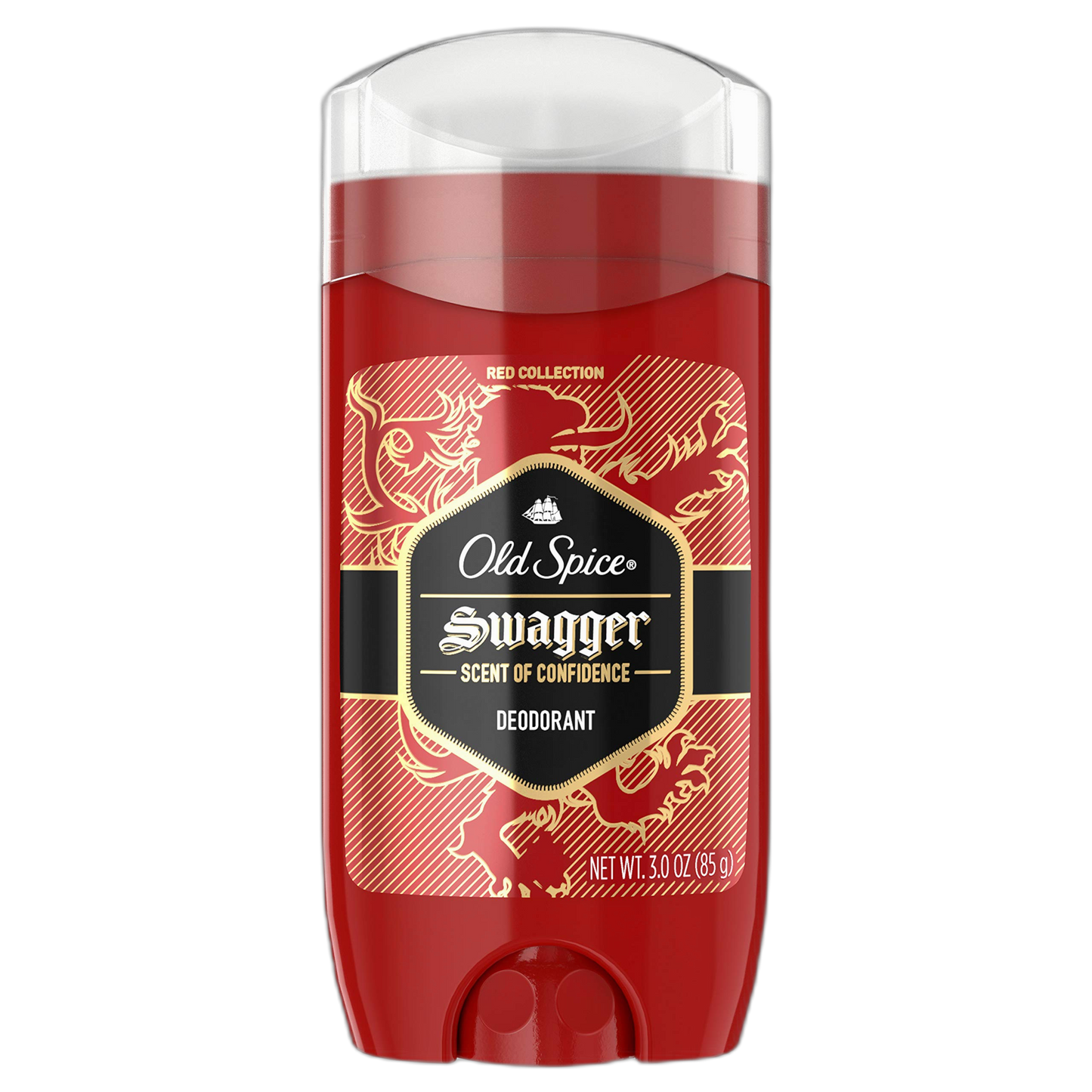 Old Spice Aluminum Free Deodorant for Men Swagger Lime & Cedarwood Scent Red Collection 3 Oz (Pack of 3)