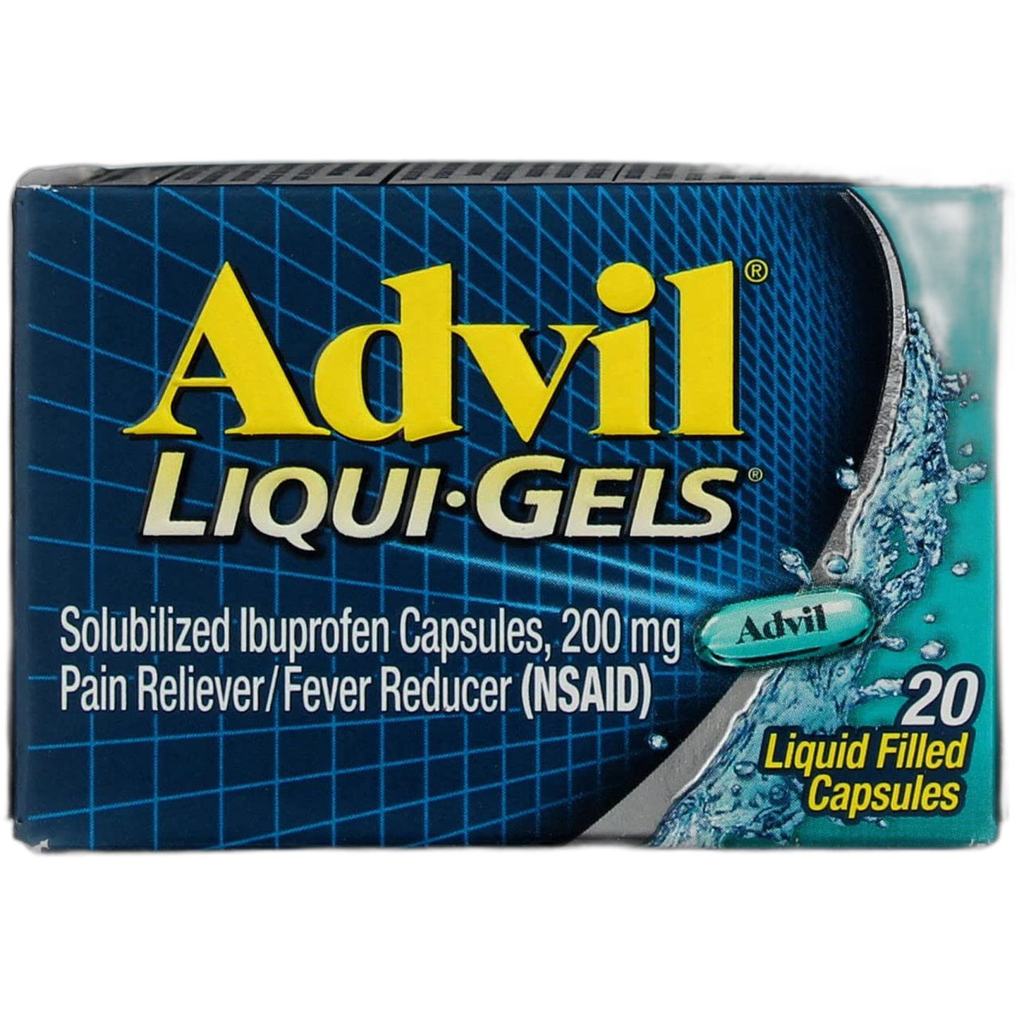 Advil Pain Reliever/Fever Reducer Liqui-Gels 20 CP - Buy Packs and Save (Pack of 2)