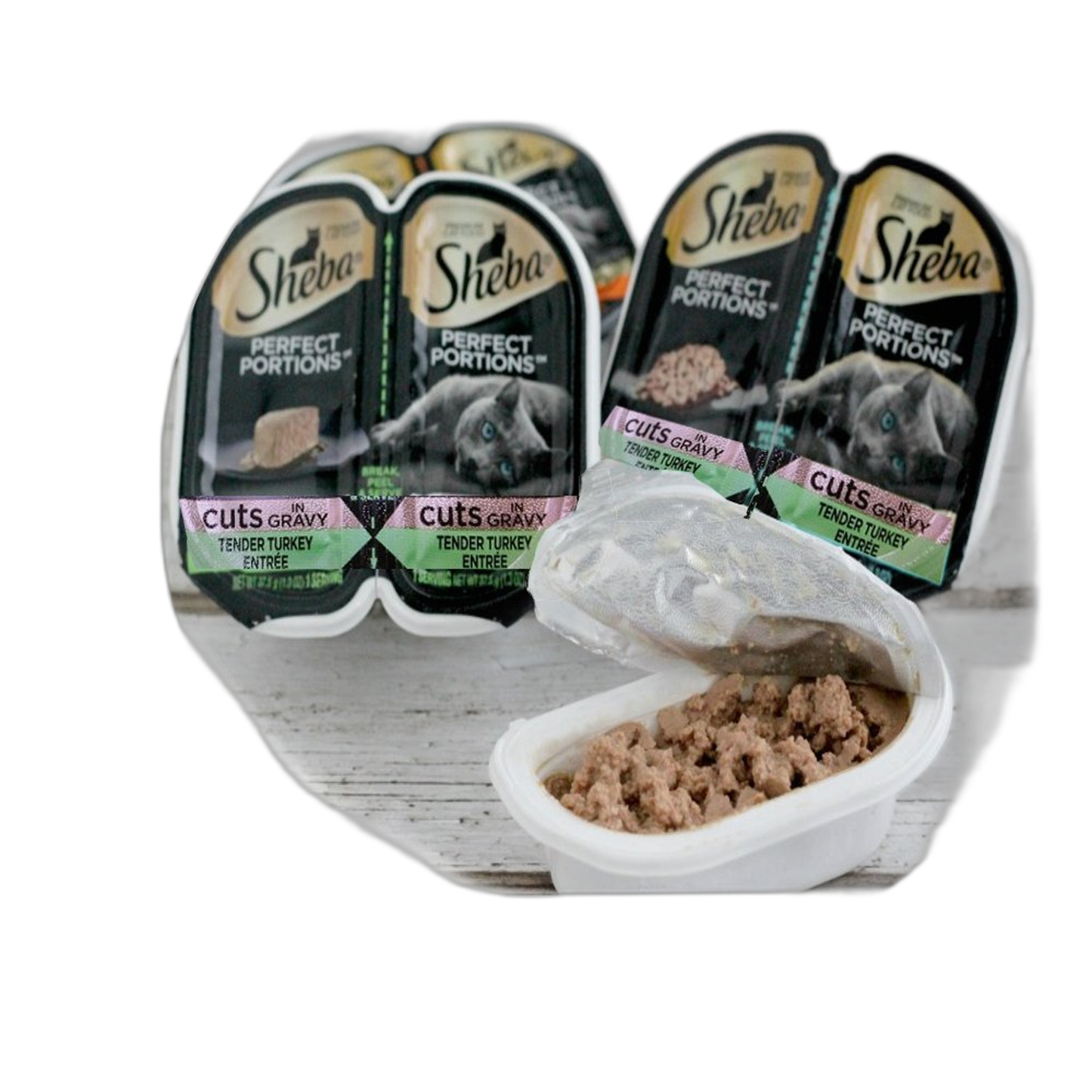 Sheba Perfect Portions Cuts in Gravy Tender Turkey Entree` (5-2 Pack=10 Single Servings), Model Number: 798538