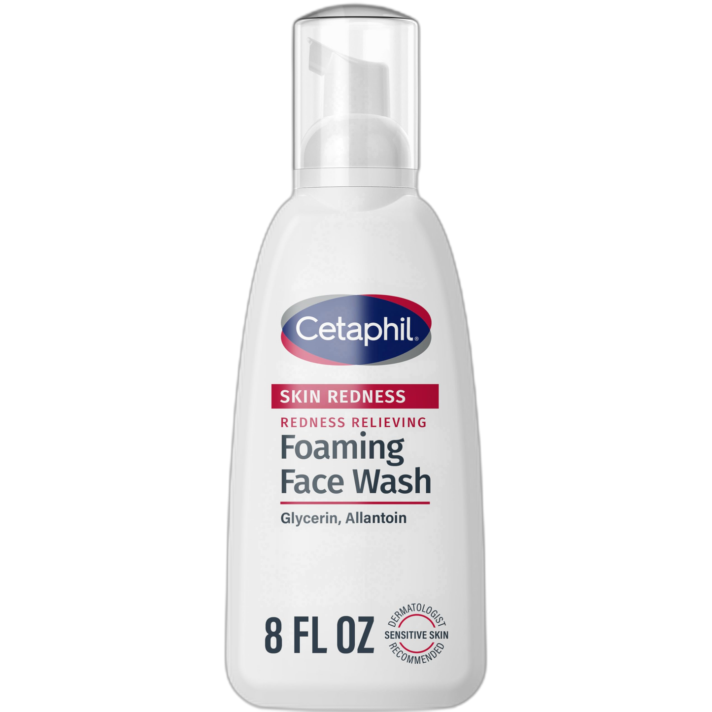Cetaphil Redness Relieving Foaming Face Wash For Sensitive Skin, 8 Fl Oz, Gently Cleanses & Calms Sensitive Skin Without Over Drying, (Packaging May Vary)