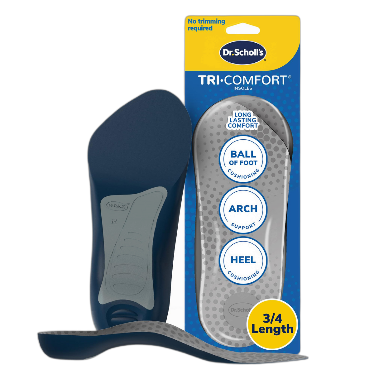 Dr. Scholl’s Comfort Tri-Comfort Insoles for Men, 1 Pair, Size 8-14