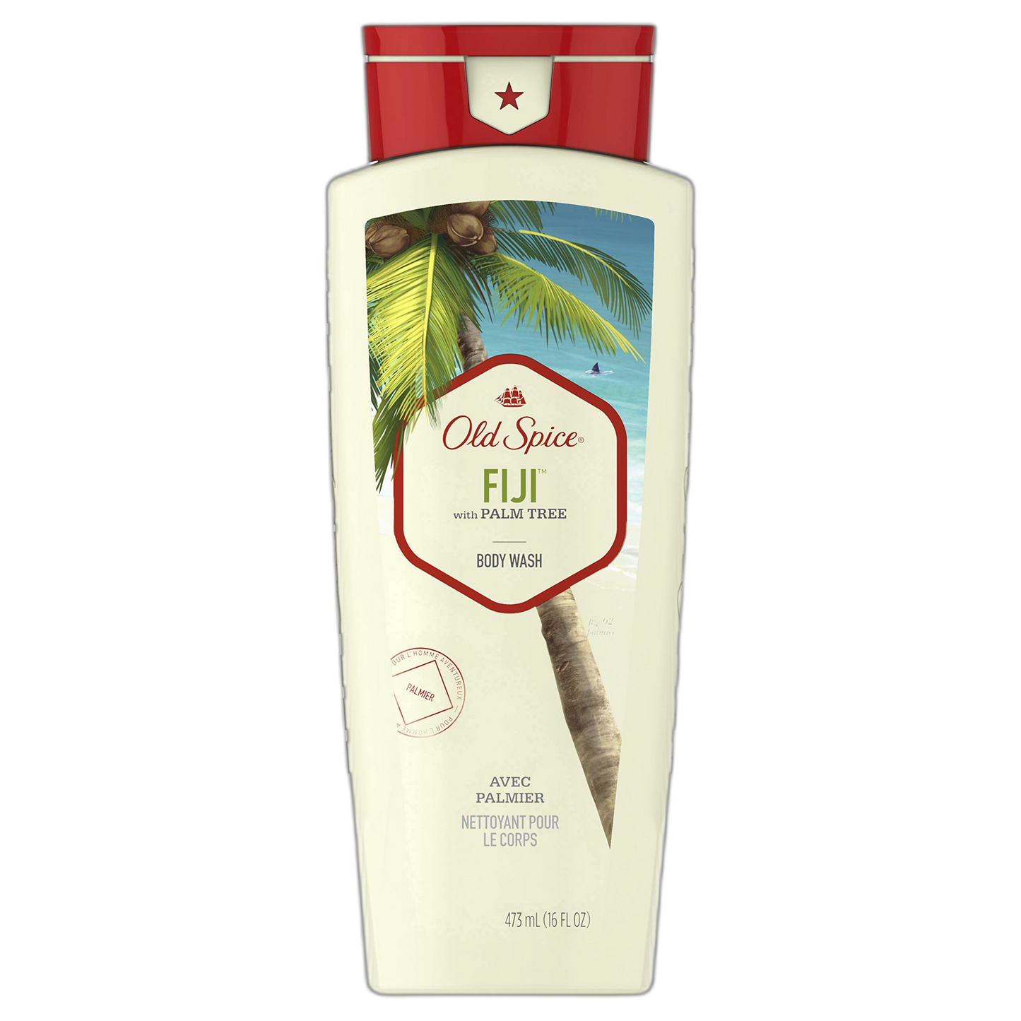 Old Spice Fiji with Palm Tree Body Wash, Pack of 6, 96 Fl Oz