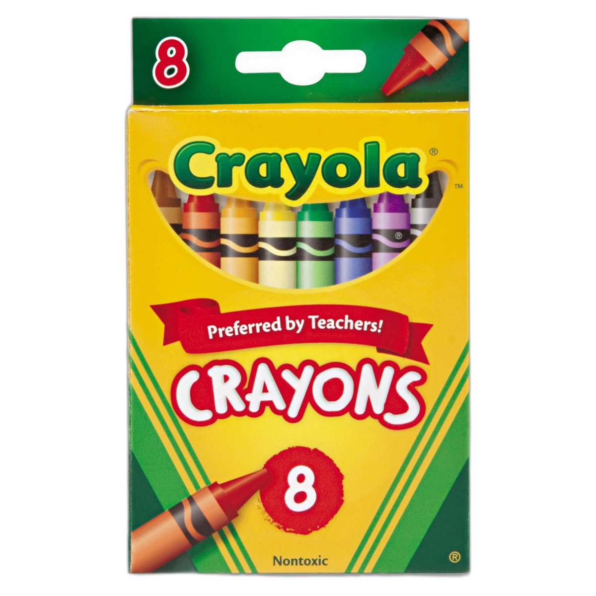 Crayola Classic Color Pack Crayons, 8 Colors/Box (52-3008)
