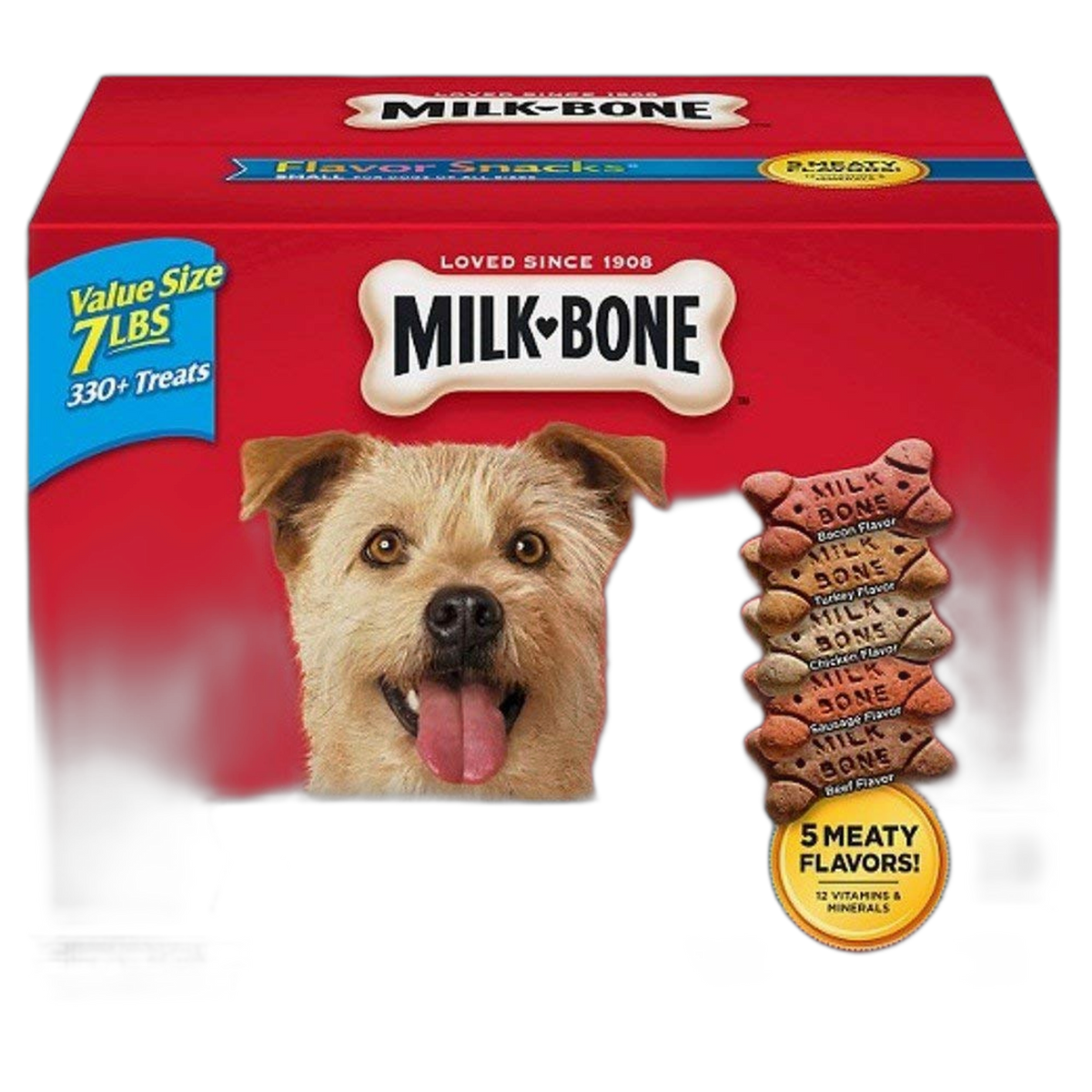 Milk-Bone Flavor Snacks Dog Treats Small/Medium Sized Dogs 7 Pound