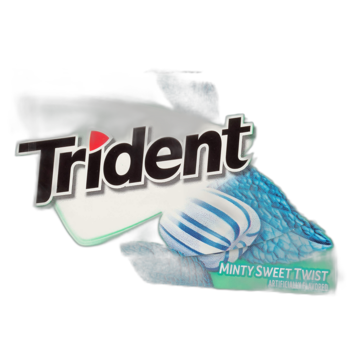 Trident Mint Sweet Twist Sugar Free Gum, 14 count per pack -- 144 per case.