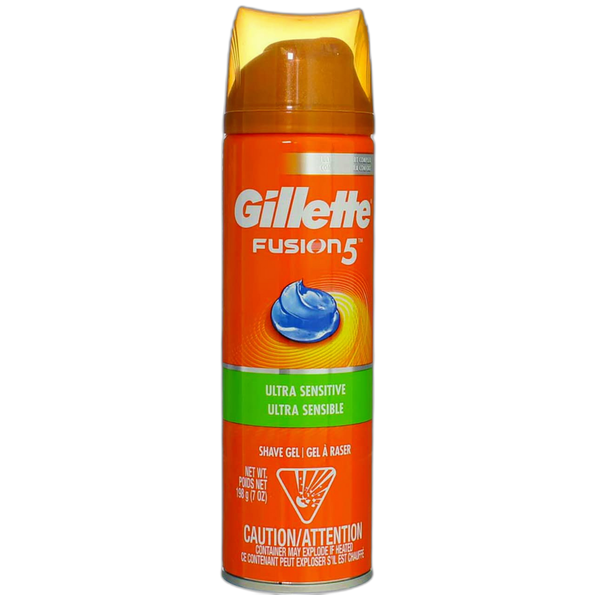 Gillette Fusion Shave Gel Ultra Sensitive 7 Ounce (207ml) (3 Pack)