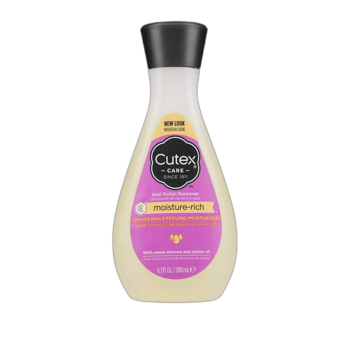 Cutex Moisture-Rich Nail Polish Remover with Sweet Almond and Jojoba Oil, 6.7 fl. oz.