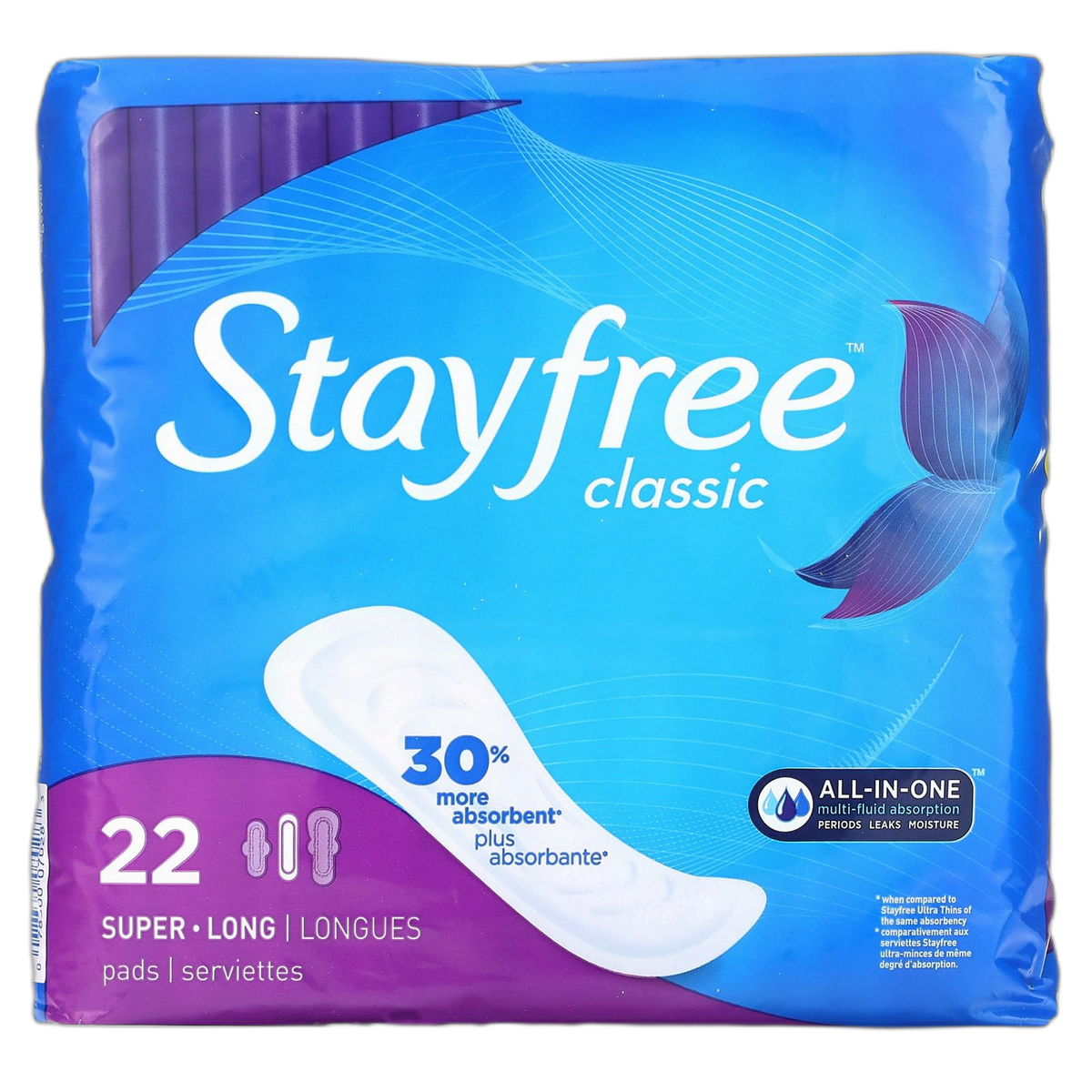 Wholesale Stayfree Maxi Pads Classic 22ct SPR Long