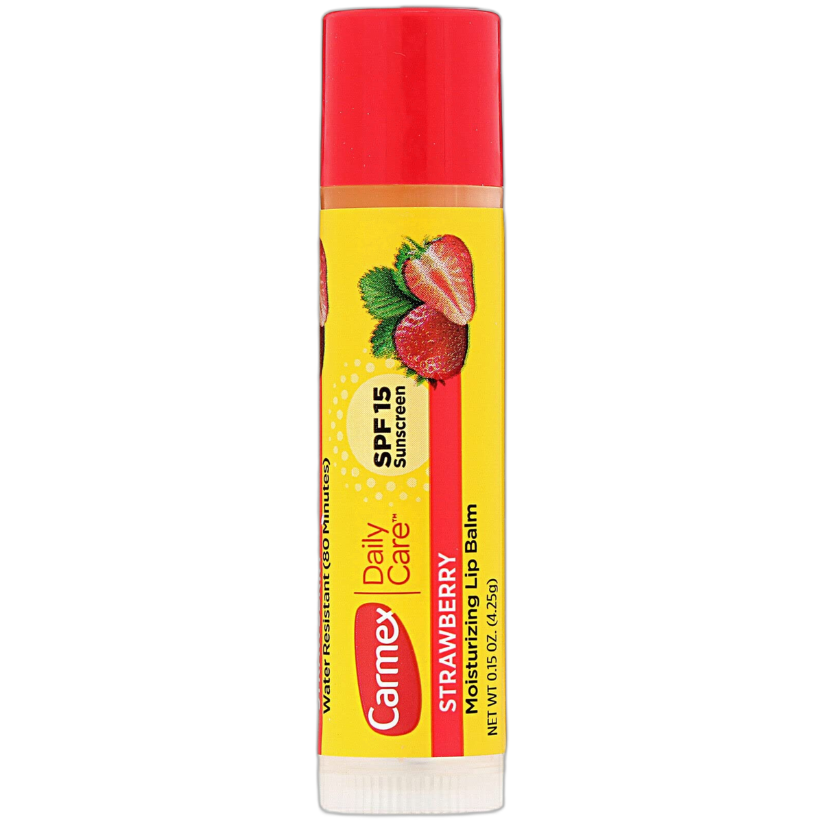 Carmex Cold Sore Relievers Carmex Daily Care Moisturizing Lip Balm Strawberry Spf 15, 0.15 Oz