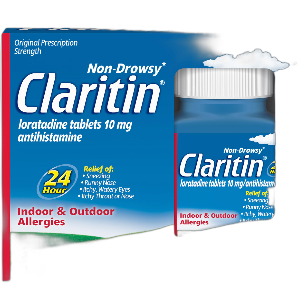 Claritin Allergy Medicine for Adults, 24-Hour Non-Drowsy Loratadine 10mg Pills, Antihistamine, 100 Tablets