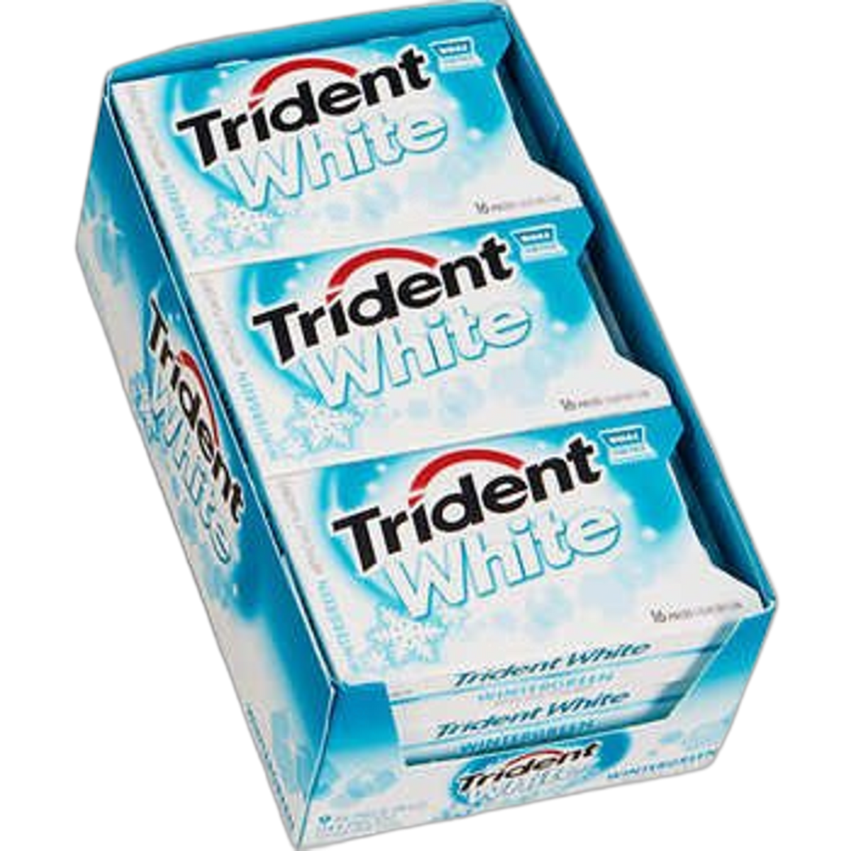 Trident White Sugar Free Gum, Wintergreen, 16 Pieces, 9 ct